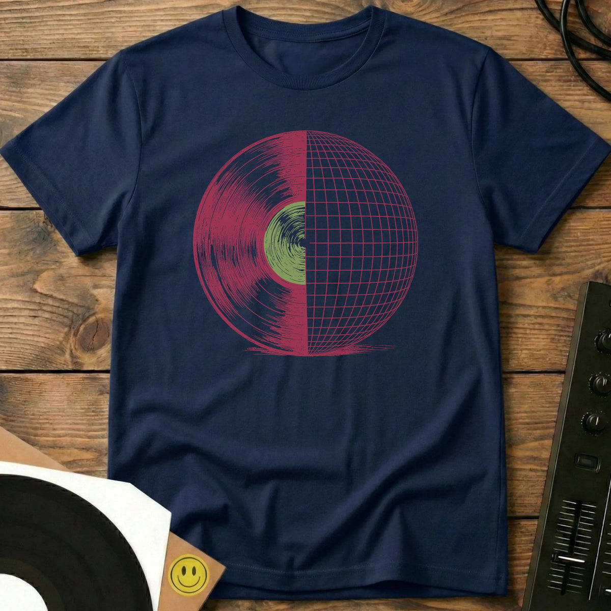 Mirror Groove T-Shirt Navy / S Mirror Groove T-Shirt