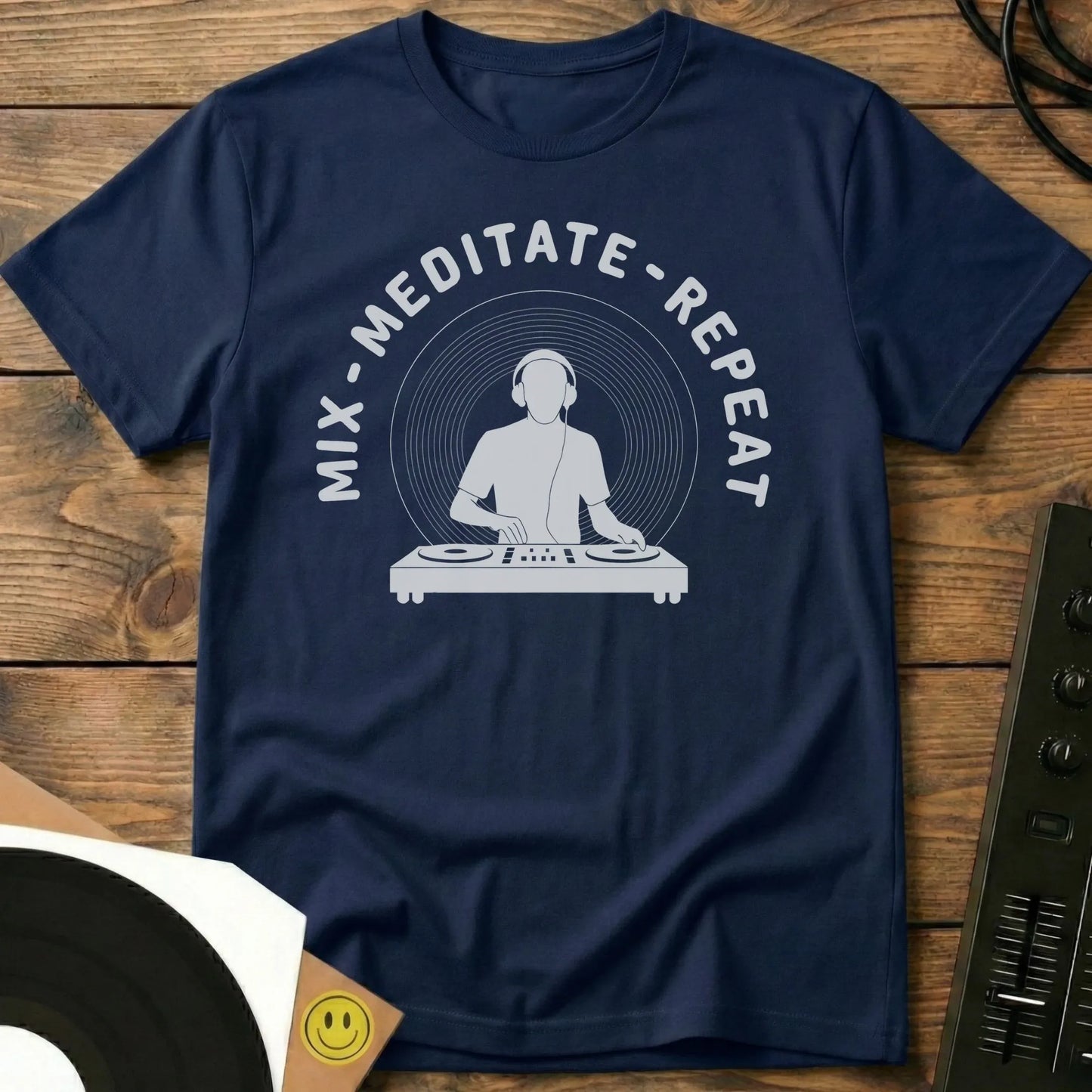 Mix Meditate Repeat T-Shirt Navy / S Mix Meditate Repeat T-Shirt