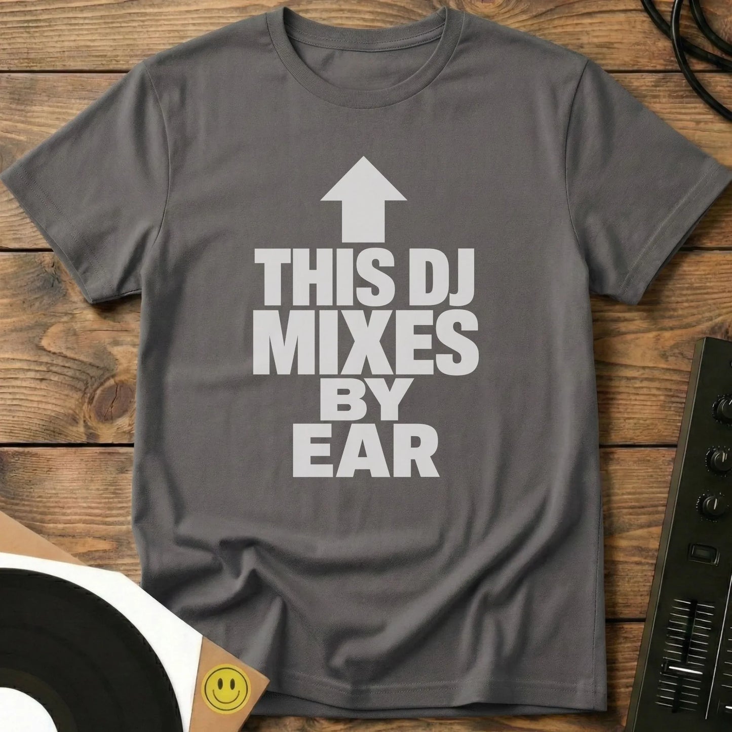 Mixes By Ear White T-Shirt Charcoal / S Mixes By Ear White T-Shirt