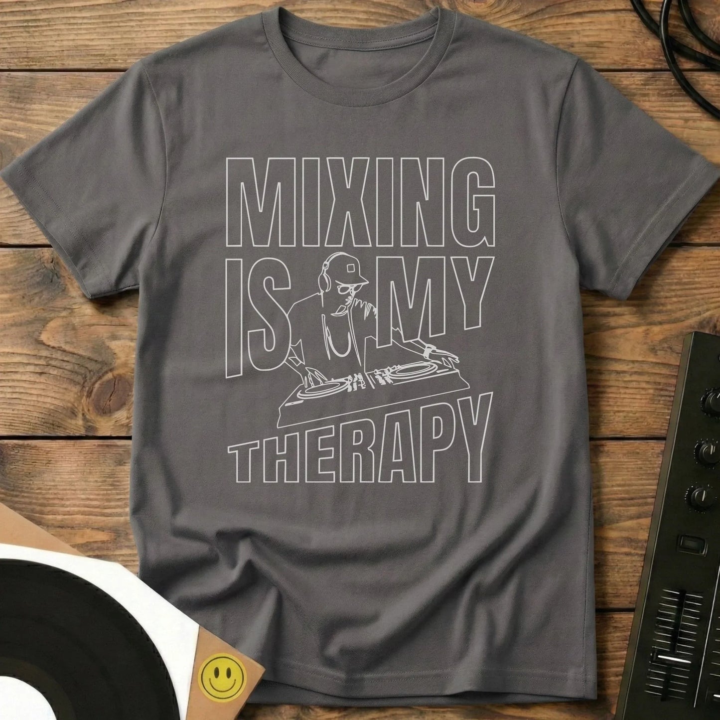 Mixing Is My Therapy Outline Mix T-Shirt Charcoal / S Mixing Is My Therapy Outline Mix T-Shirt