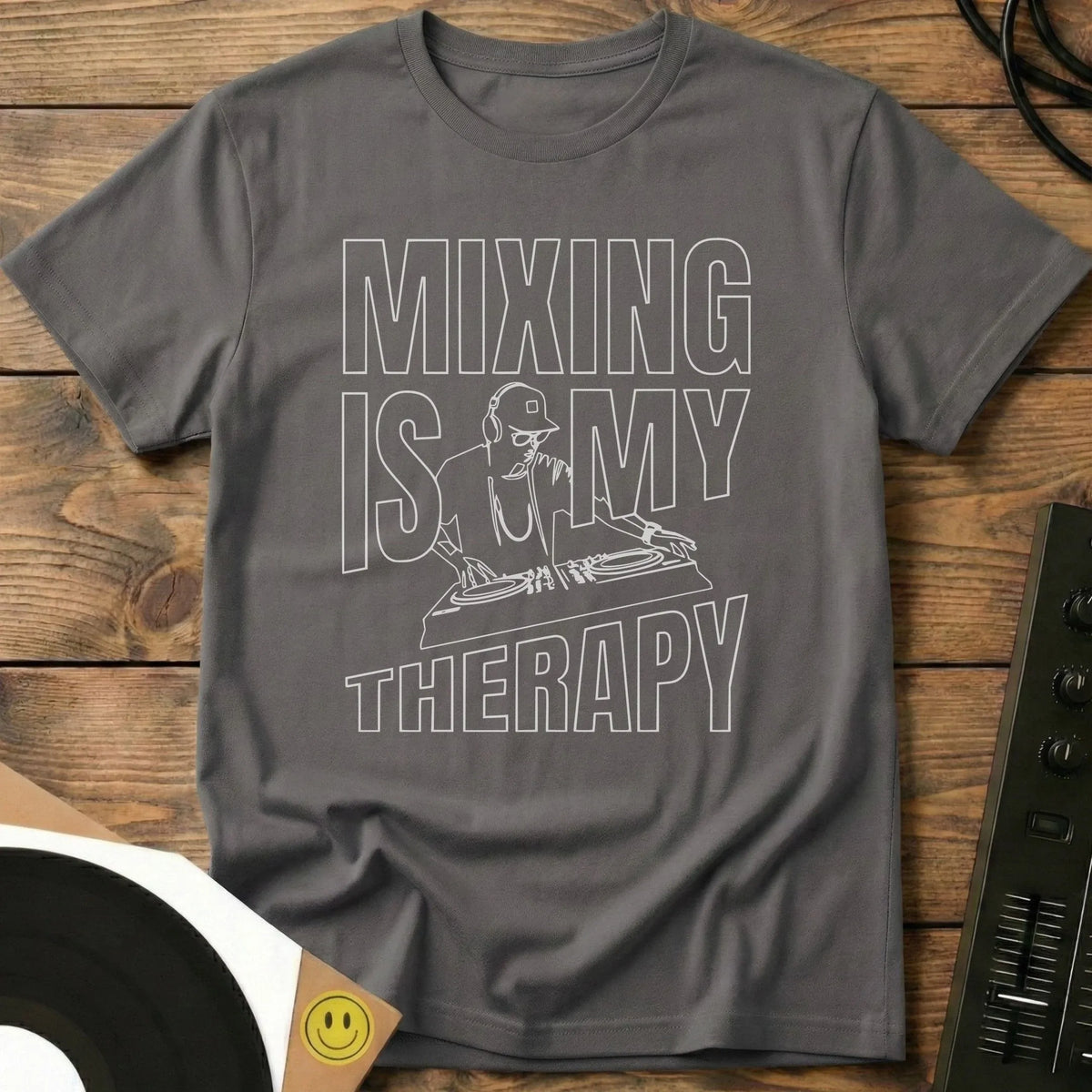 Mixing Is My Therapy Outline Mix T-Shirt Charcoal / S Mixing Is My Therapy Outline Mix T-Shirt