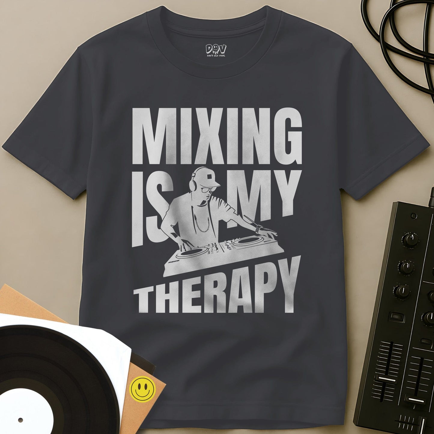 Mixing Is My Therapy T-Shirt Charcoal / S Mixing Is My Therapy T-Shirt