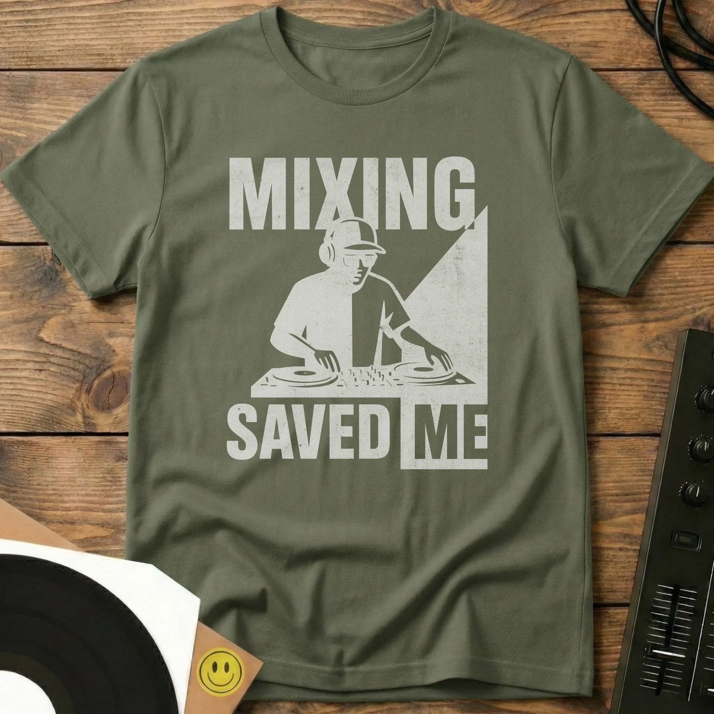 Mixing Saved Me T-Shirt Military Green / S Mixing Saved Me T-Shirt