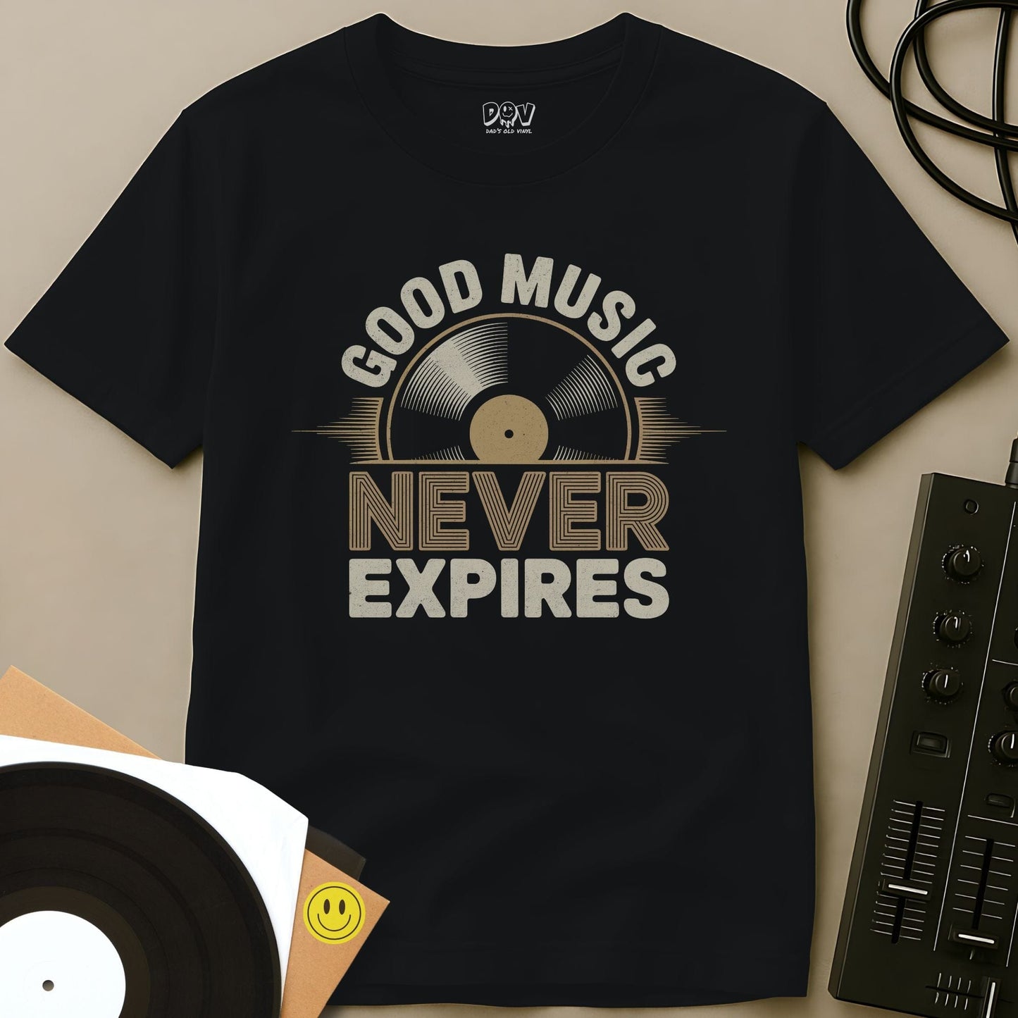 Music Never Expires T-Shirt Black / S Music Never Expires T-Shirt