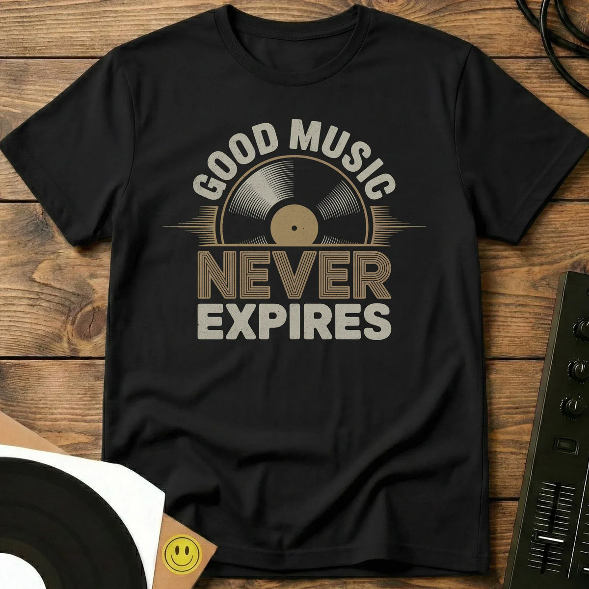 Music Never Expires T-Shirt Black / S Music Never Expires T-Shirt