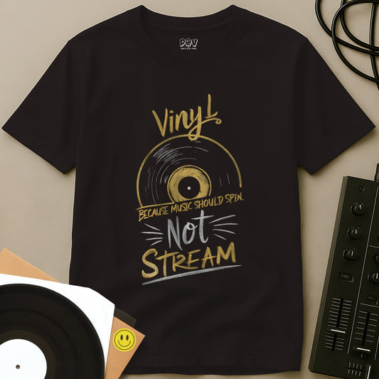 Music Should Spin T-Shirt Dark Chocolate / S Music Should Spin T-Shirt