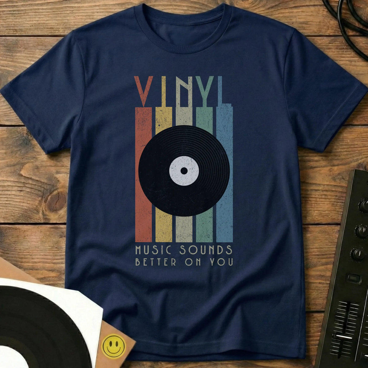 Music Sounds Better T-Shirt Navy / S Music Sounds Better T-Shirt