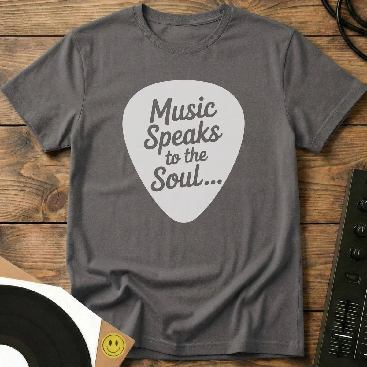 Music Speaks To The Soul T-Shirt Charcoal / S Music Speaks To The Soul T-Shirt