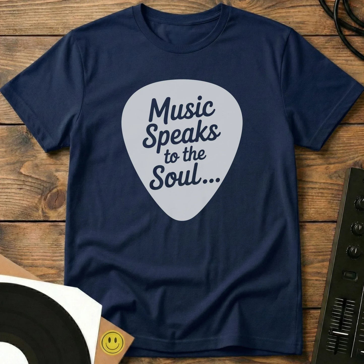 Music Speaks To The Soul T-Shirt Navy / S Music Speaks To The Soul T-Shirt