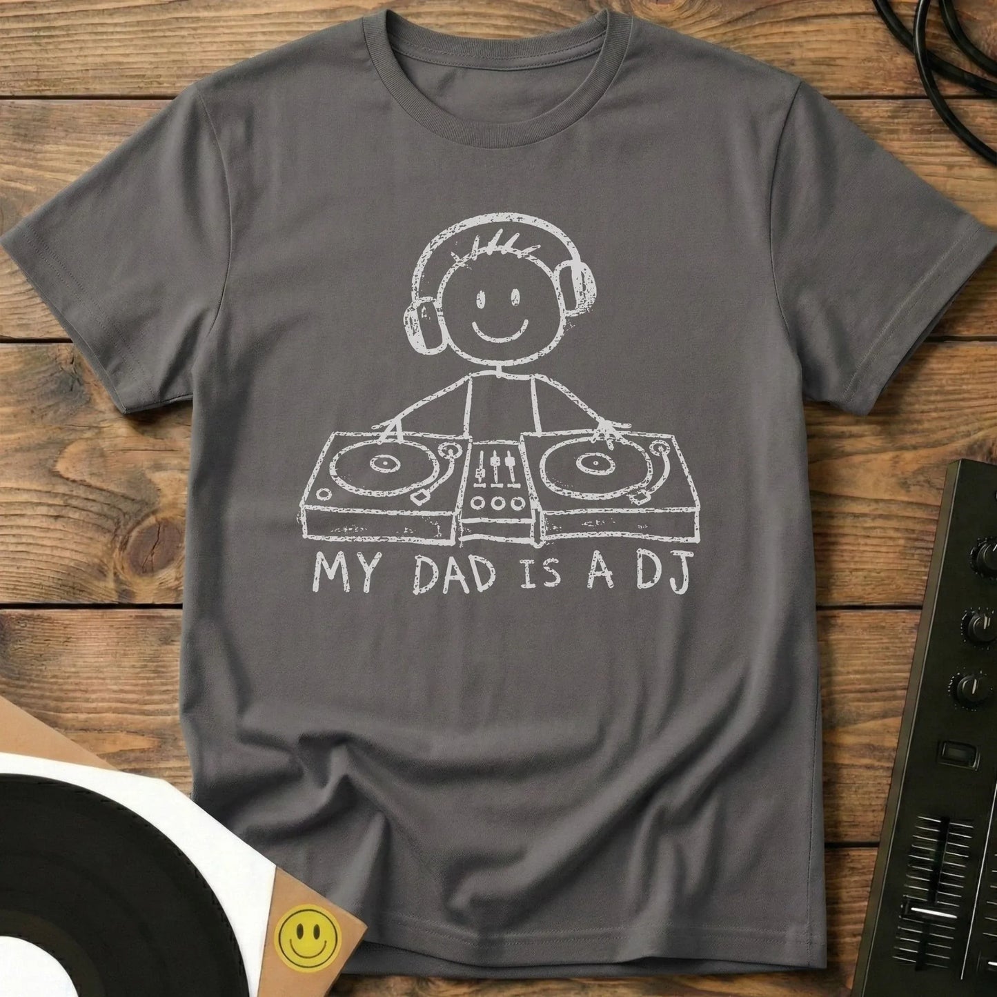 My Dad Is A DJ T-Shirt Charcoal / S My Dad Is A DJ T-Shirt