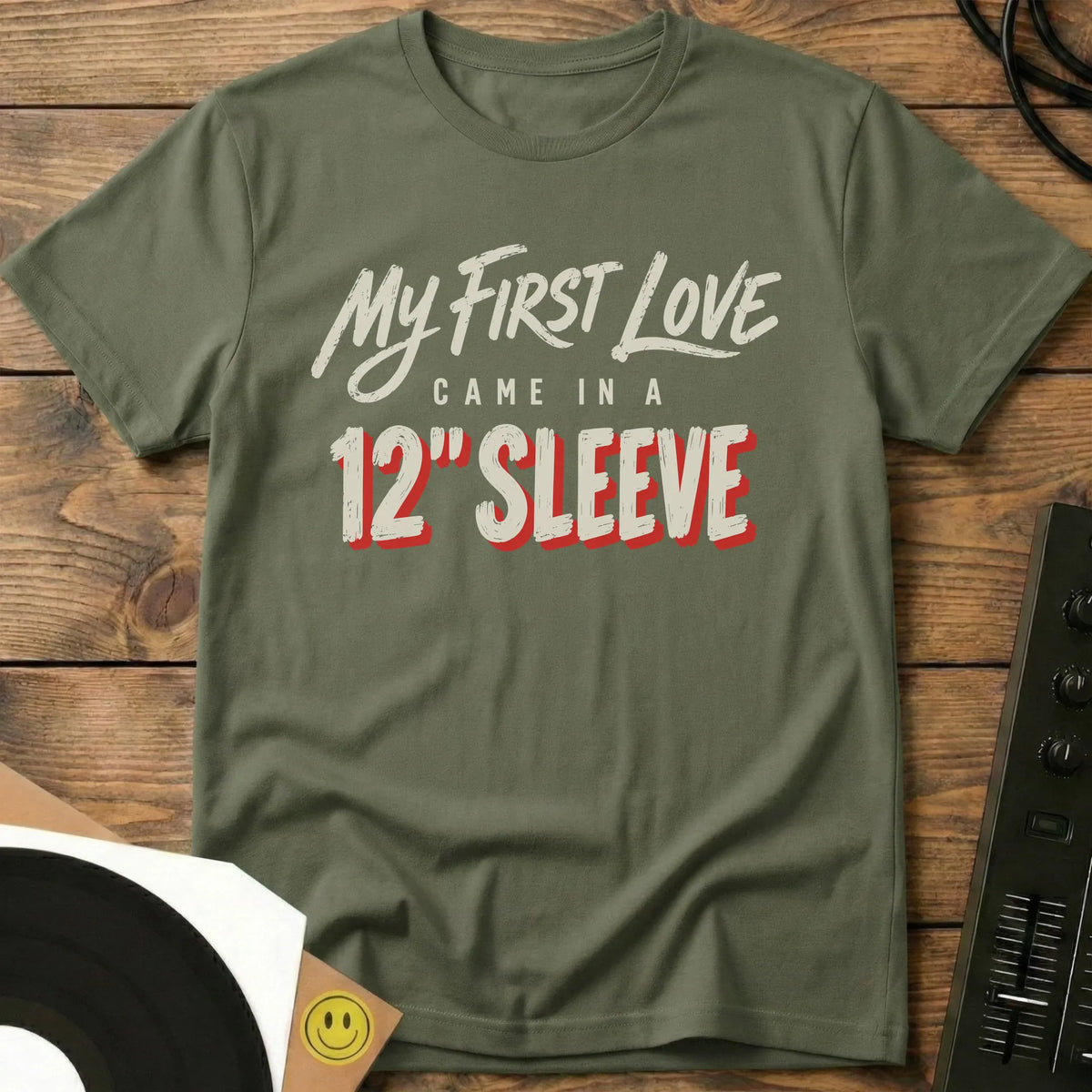 My First Love T-Shirt Military Green / S My First Love T-Shirt