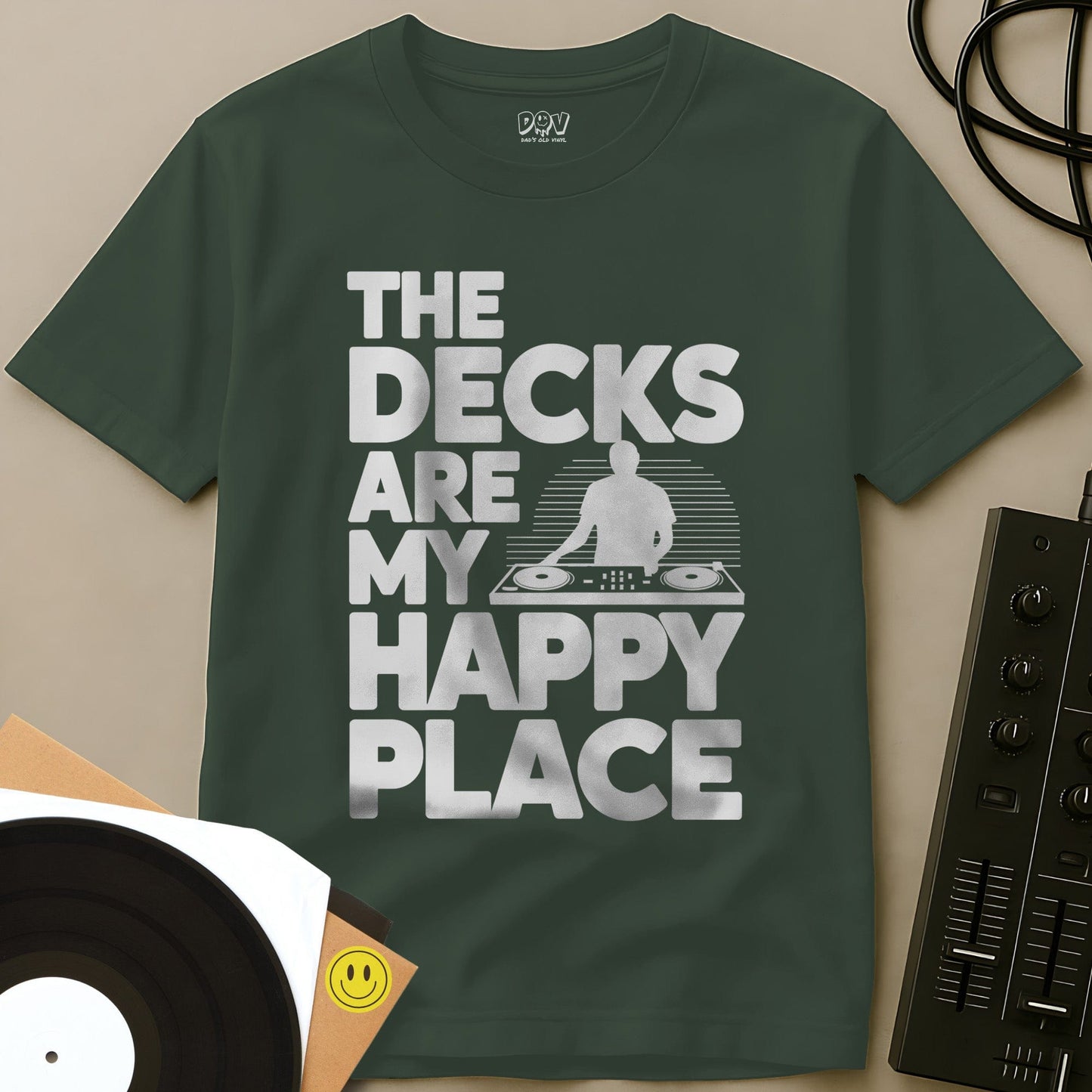 My Happy Place T-Shirt Military Green / S My Happy Place T-Shirt