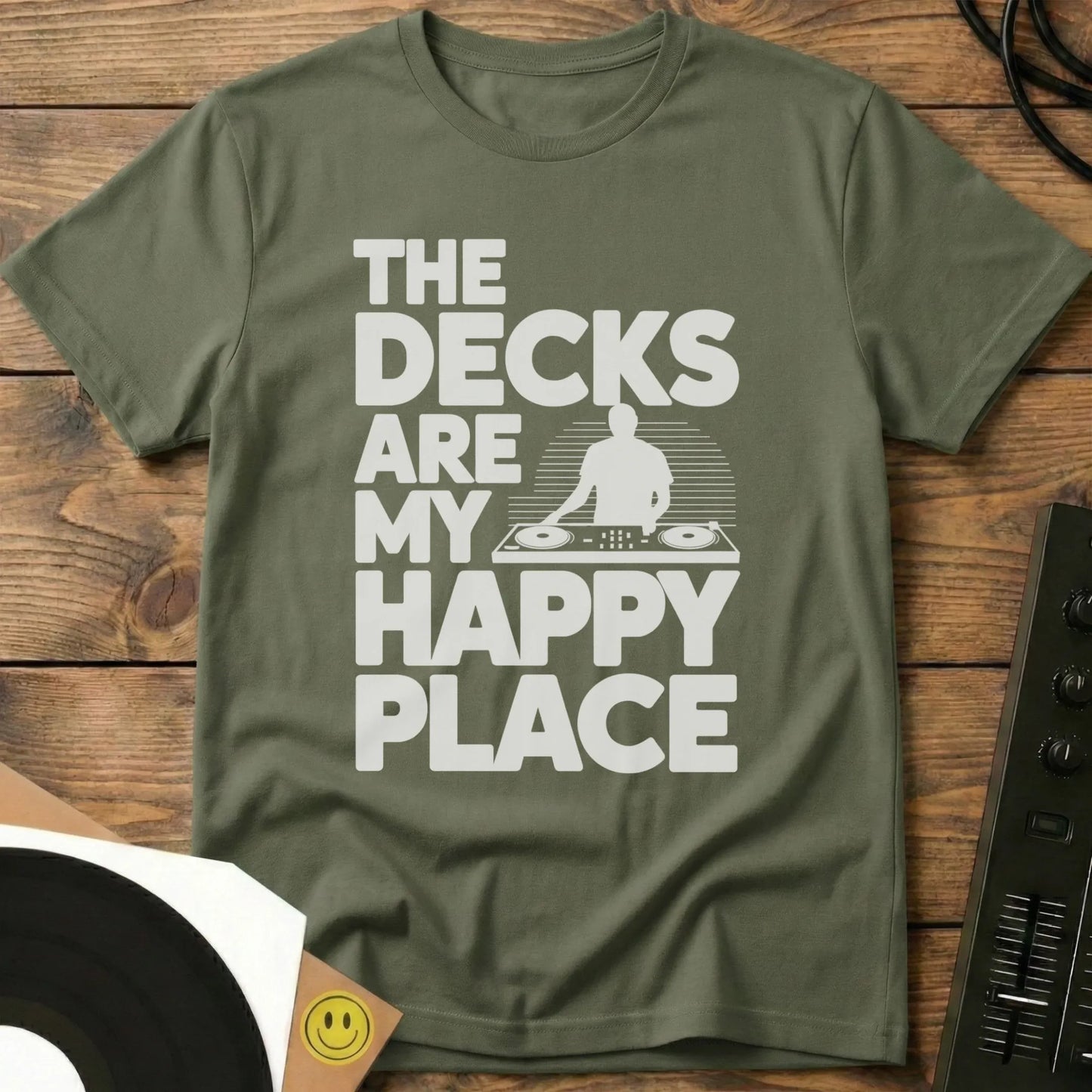 My Happy Place T-Shirt Military Green / S My Happy Place T-Shirt