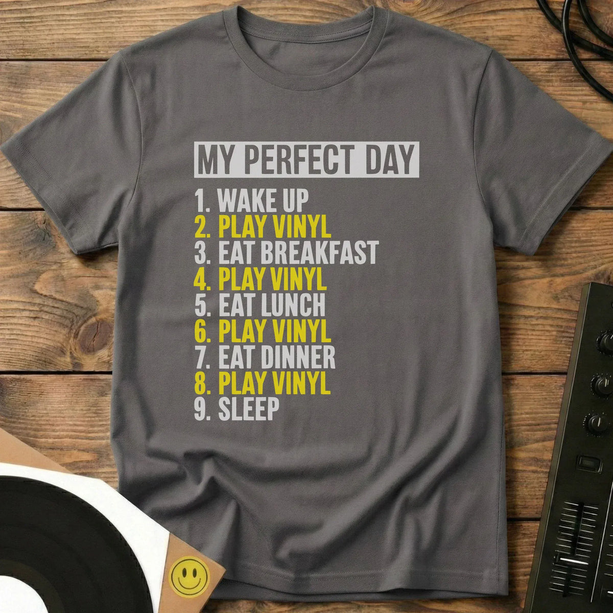 My Perfect Day T-Shirt Charcoal / S My Perfect Day T-Shirt