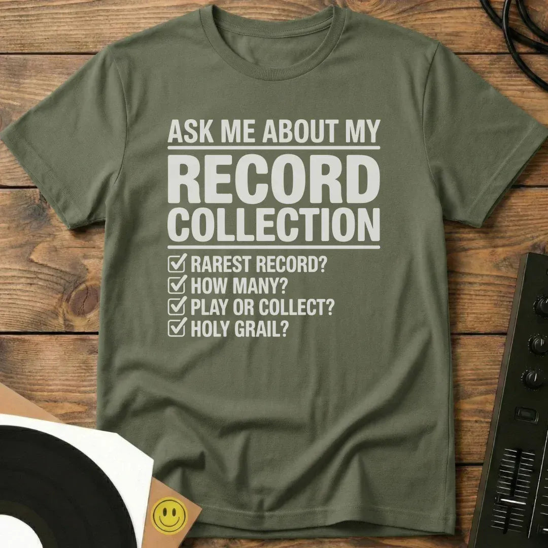 My Record Collection T-Shirt Military Green / S My Record Collection T-Shirt