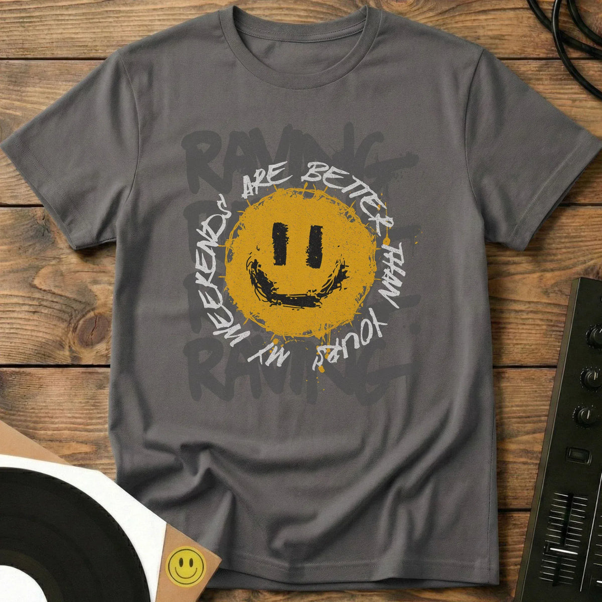 My Weekends T-Shirt Charcoal / S My Weekends T-Shirt