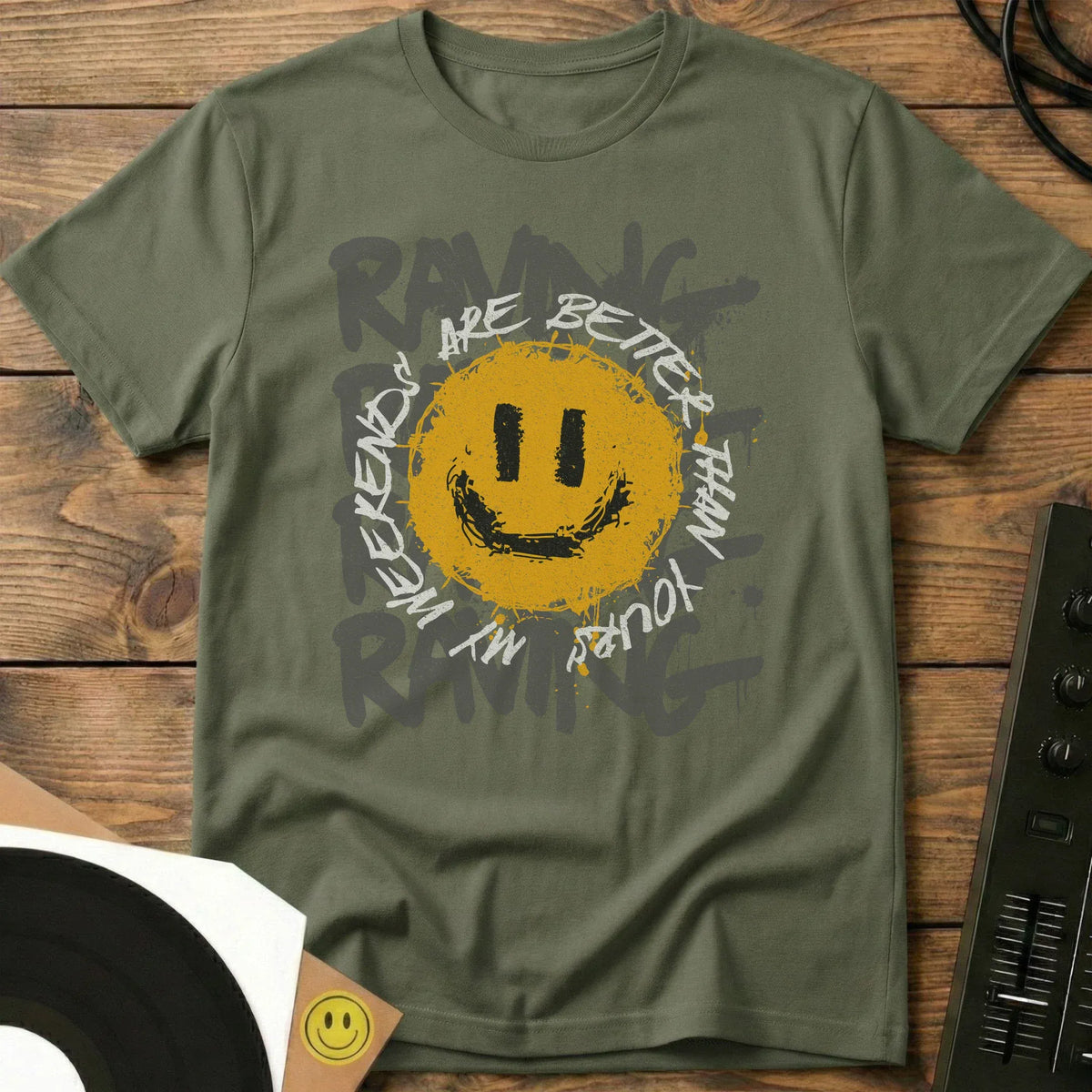 My Weekends T-Shirt Military Green / S My Weekends T-Shirt