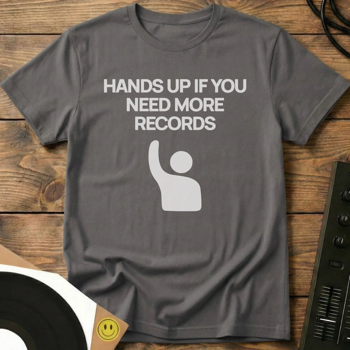 Need More Records T-Shirt Charcoal / S Need More Records T-Shirt