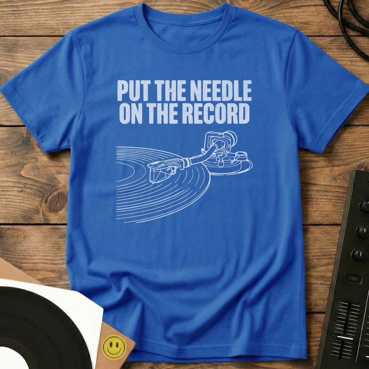 Needle On The Record T-Shirt Royal / S Needle On The Record T-Shirt