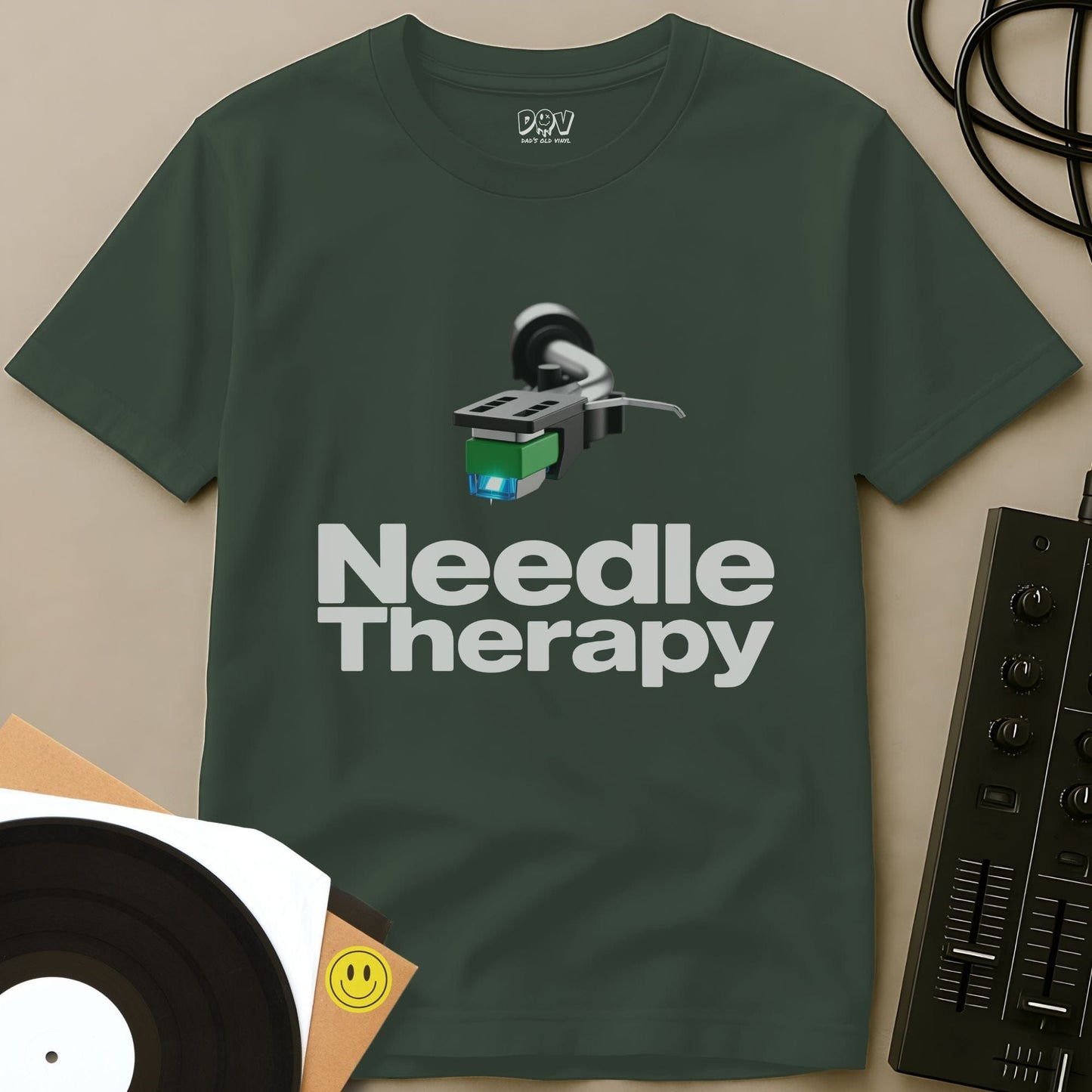 Needle Therapy T-Shirt Military Green / S Needle Therapy T-Shirt