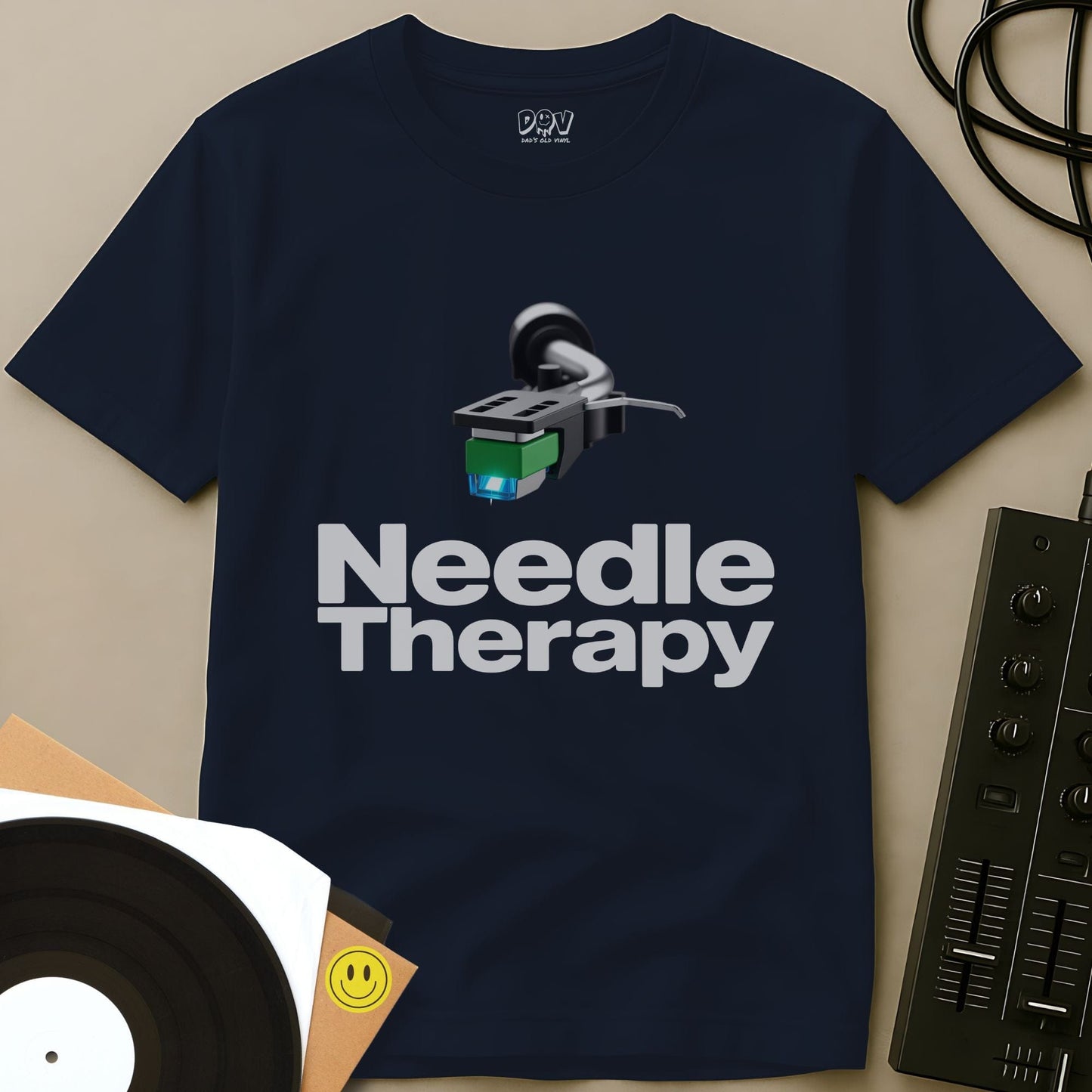 Needle Therapy T-Shirt Navy / S Needle Therapy T-Shirt