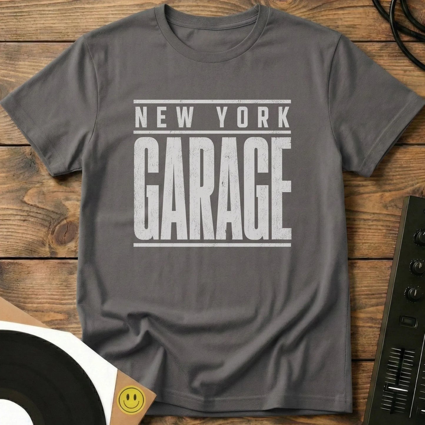New York Garage T-Shirt Charcoal / S New York Garage T-Shirt