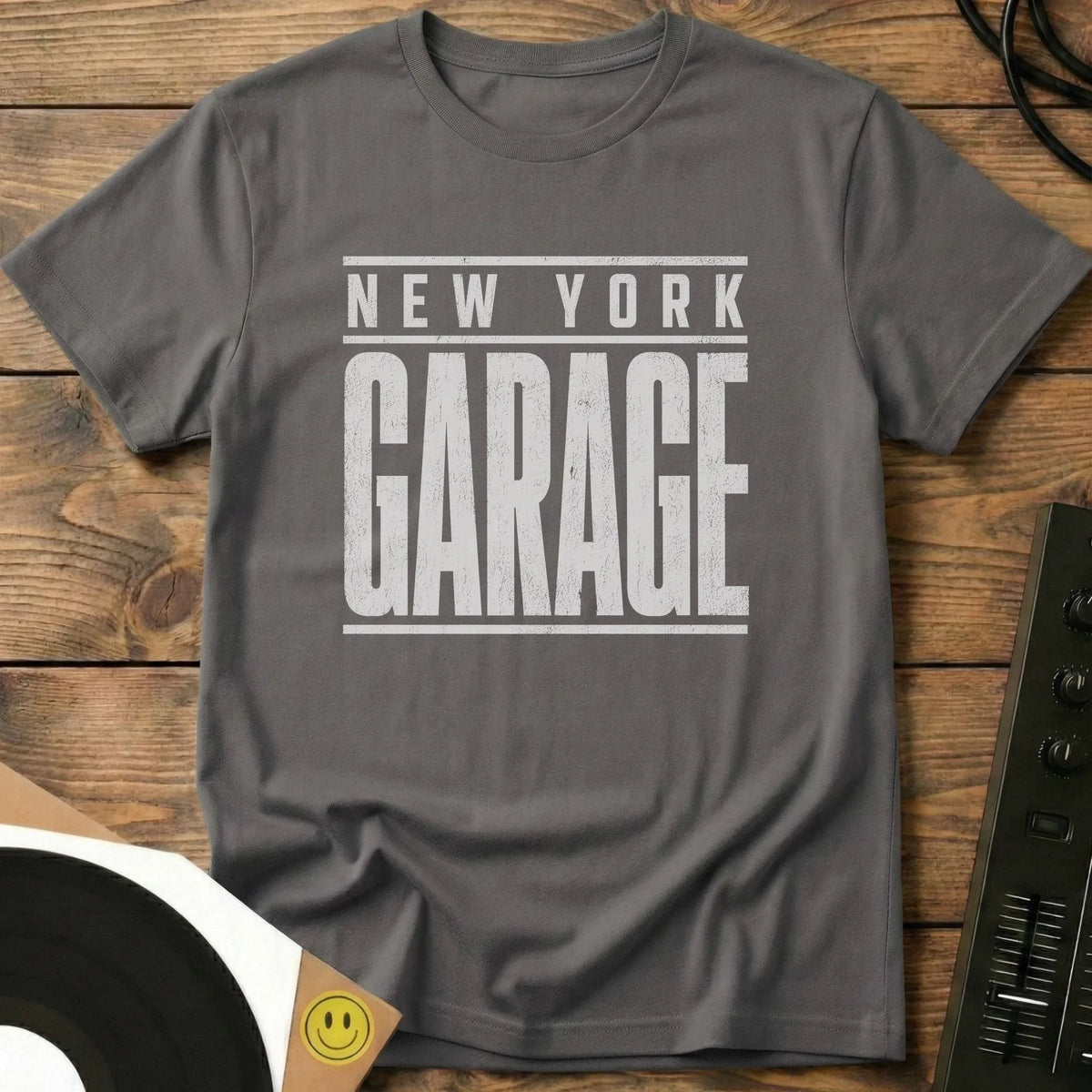 New York Garage T-Shirt Charcoal / S New York Garage T-Shirt