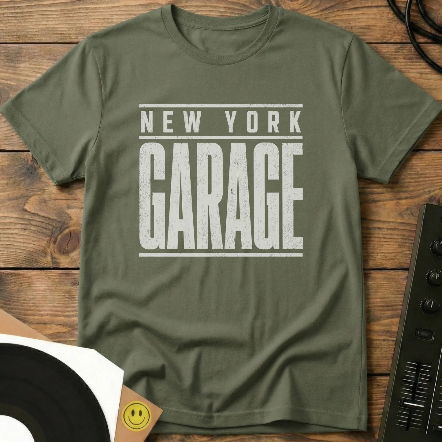 New York Garage T-Shirt Military Green / S New York Garage T-Shirt
