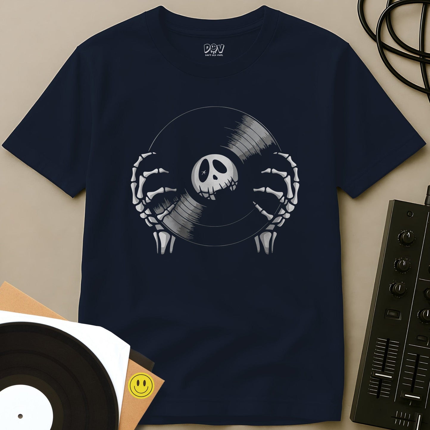 Nightmare Vinyl T-Shirt Navy / S Nightmare Vinyl T-Shirt