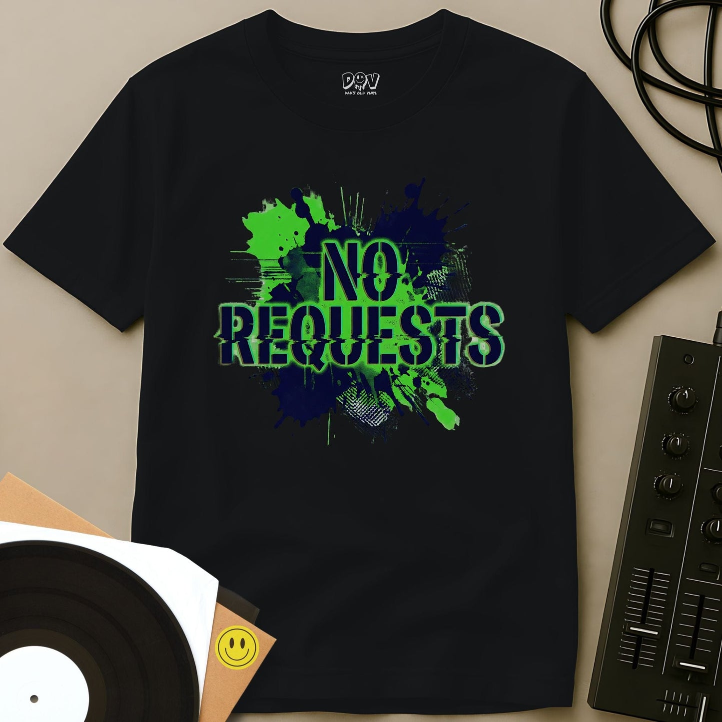 No Requests Splatter T-Shirt Black / S No Requests Splatter T-Shirt