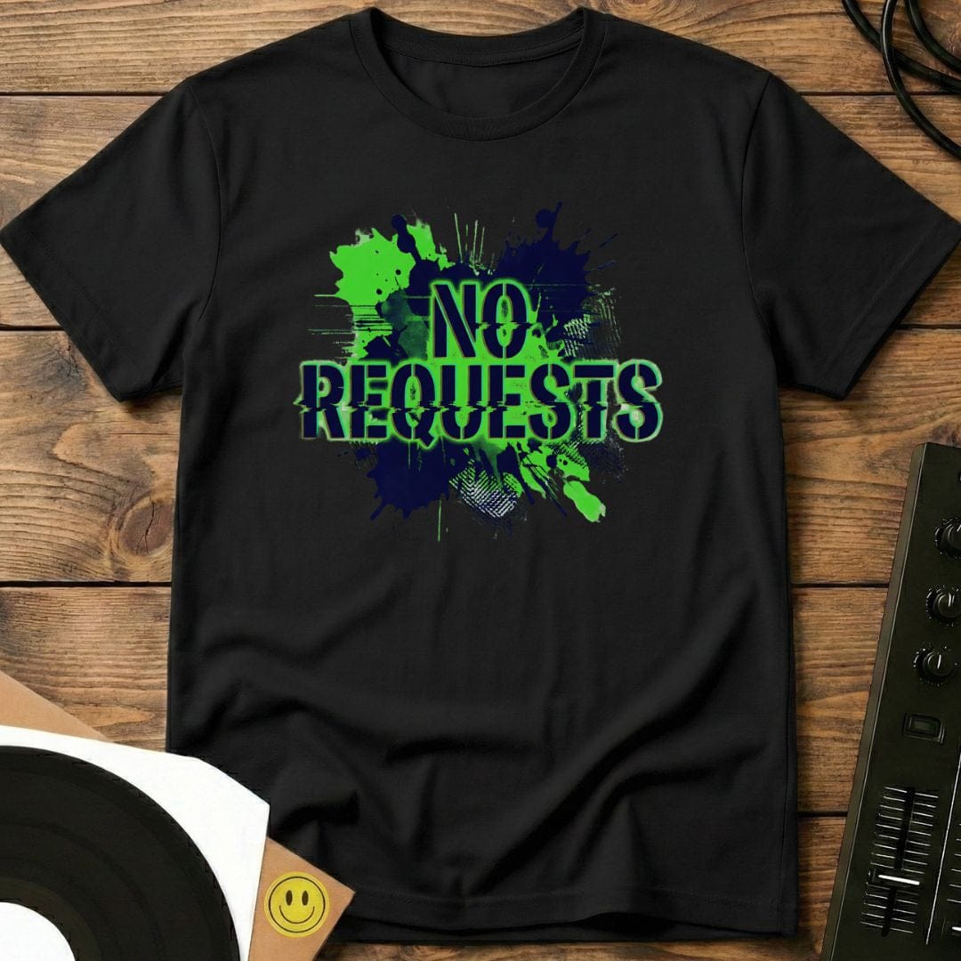 No Requests Splatter T-Shirt Black / S No Requests Splatter T-Shirt