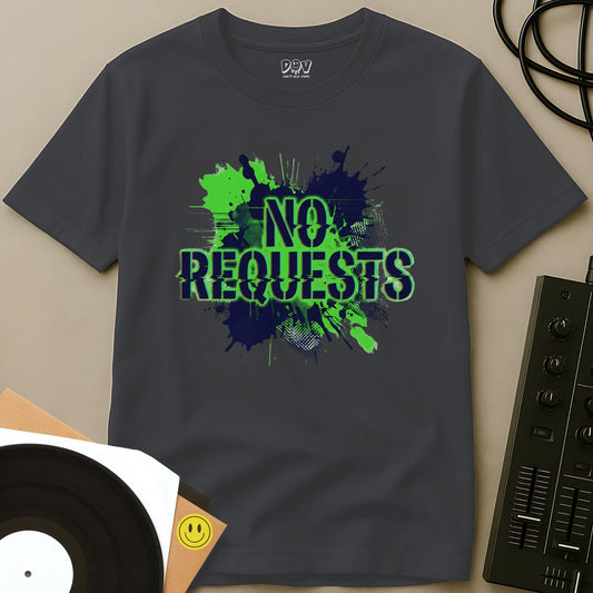 No Requests Splatter T-Shirt Charcoal / S No Requests Splatter T-Shirt