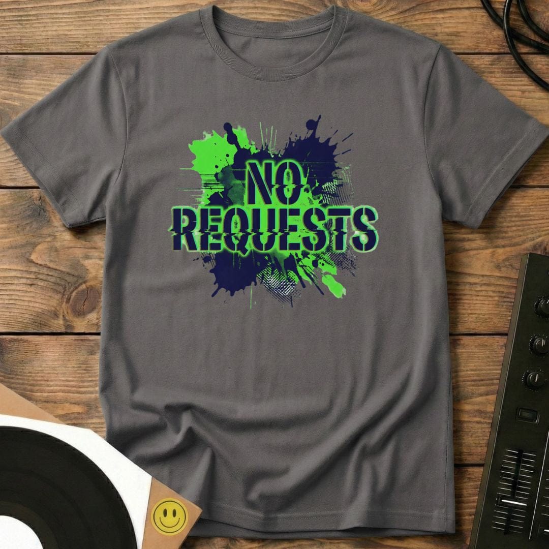 No Requests Splatter T-Shirt Charcoal / S No Requests Splatter T-Shirt