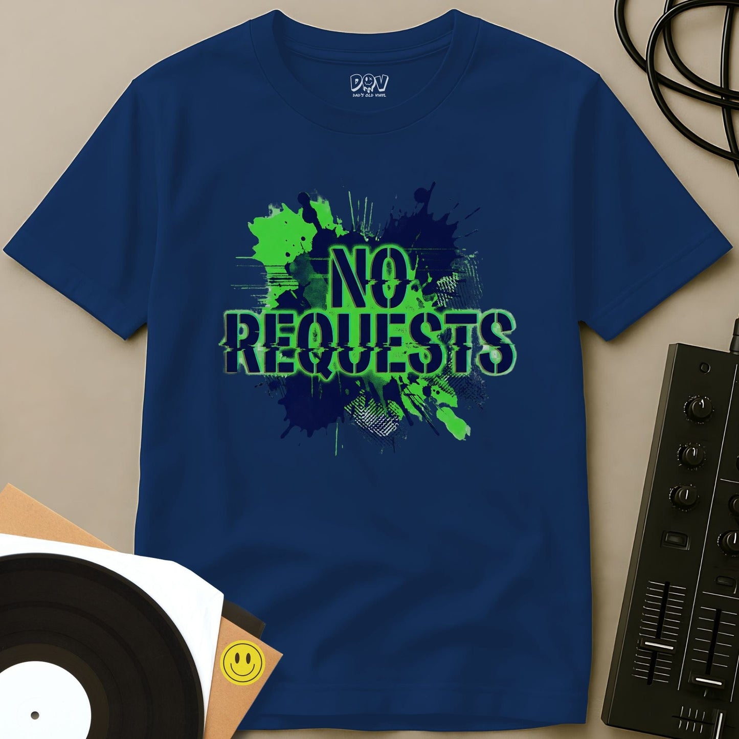 No Requests Splatter T-Shirt Royal / S No Requests Splatter T-Shirt