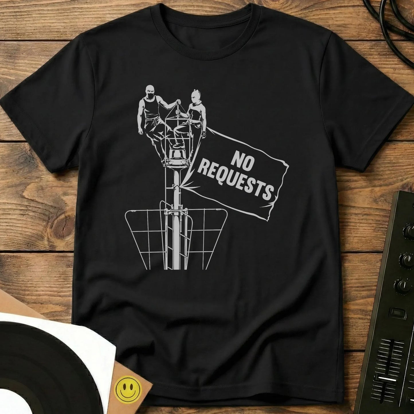 No Rquests Banner T-Shirt Black / S No Rquests Banner T-Shirt