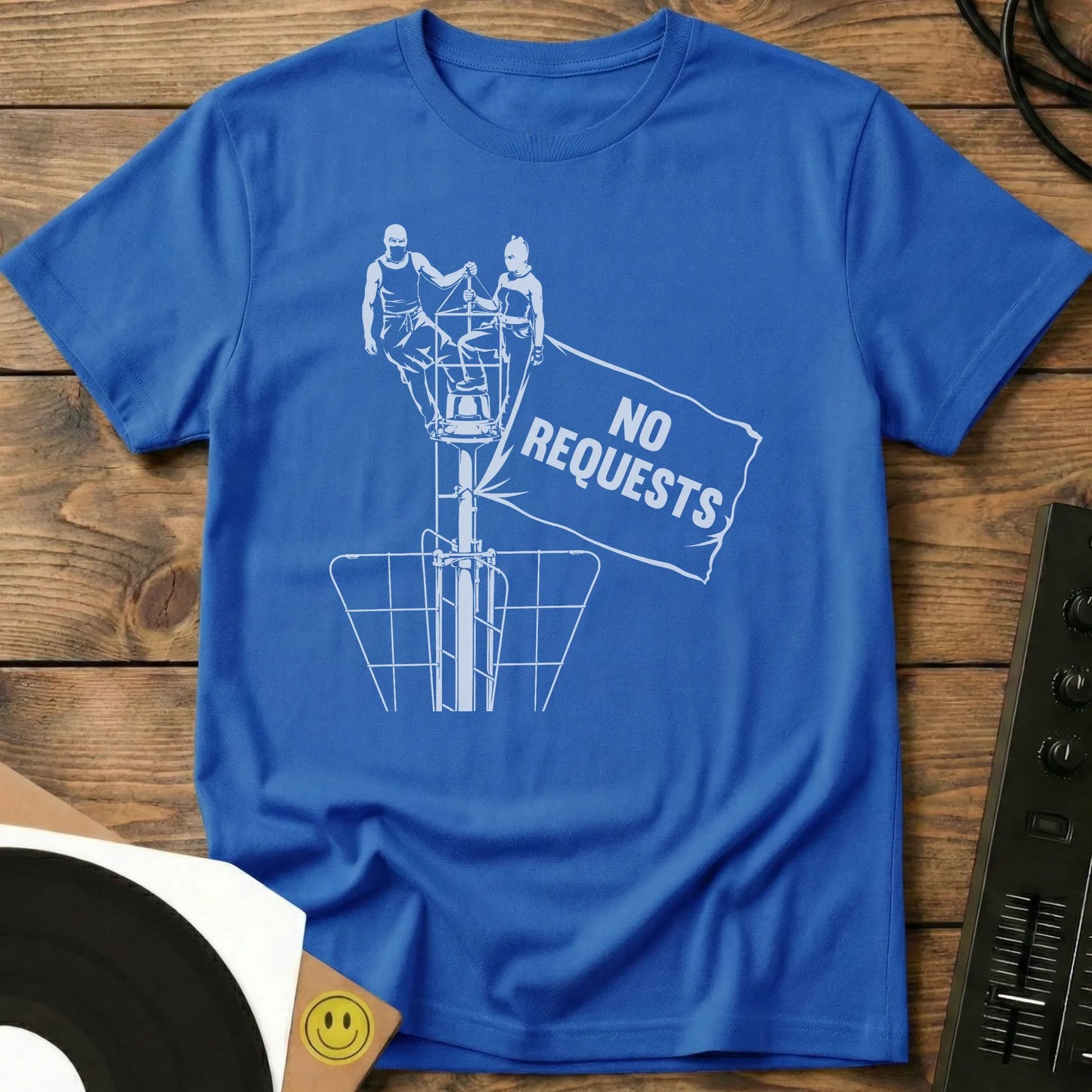 No Rquests Banner T-Shirt Royal / S No Rquests Banner T-Shirt