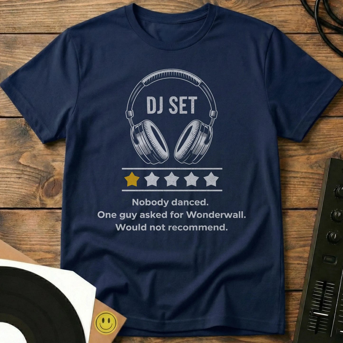 Nobody Danced DJ T-Shirt Navy / S Nobody Danced DJ T-Shirt