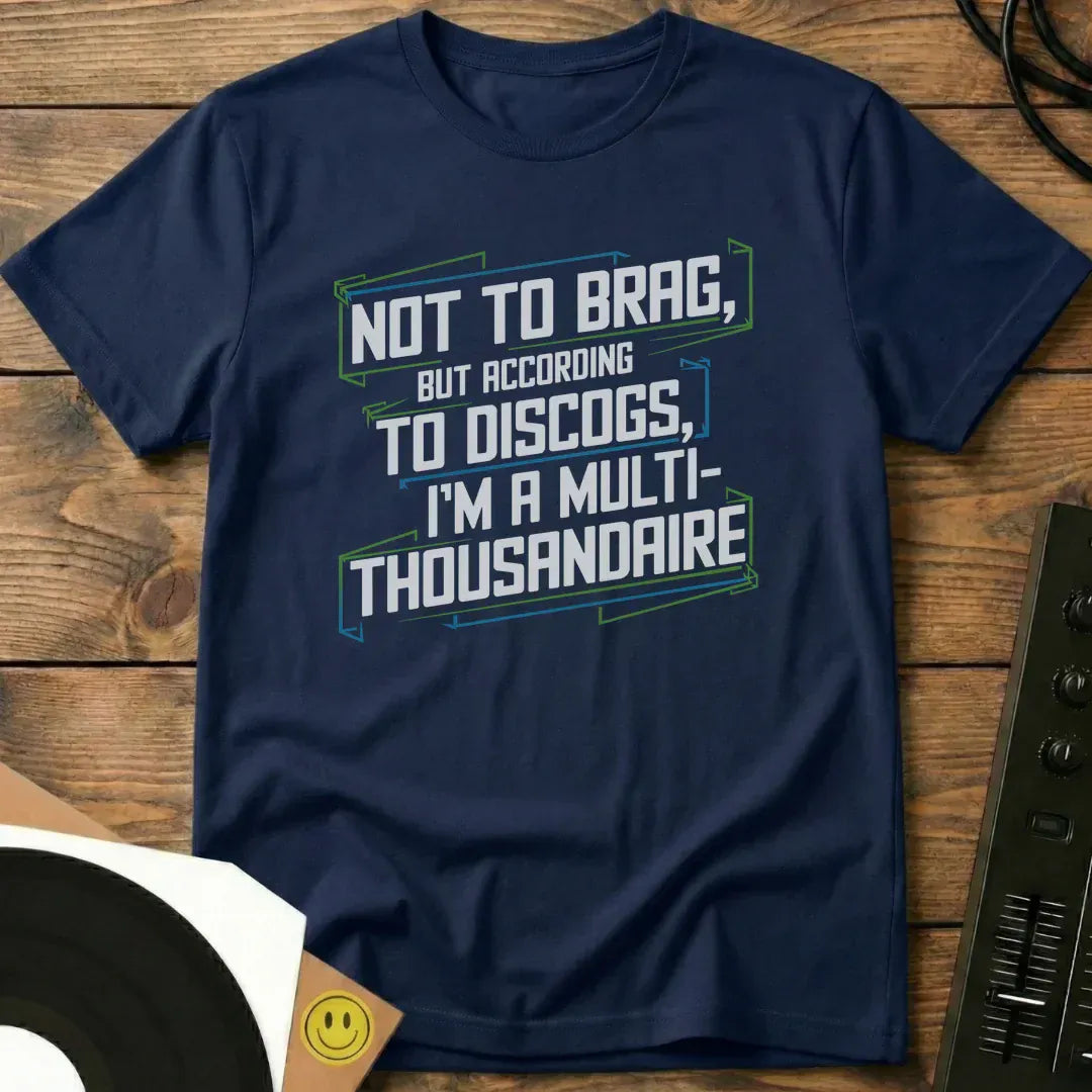 Not To Brag T-Shirt Navy / S Not To Brag T-Shirt