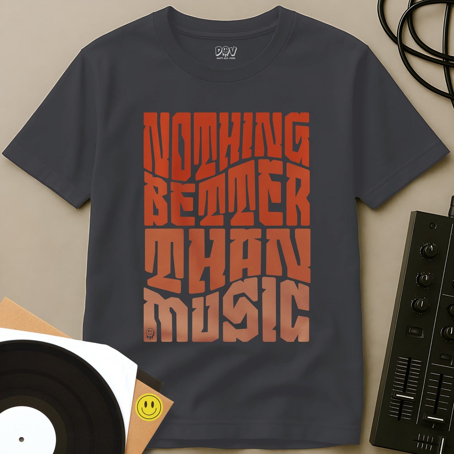 Nothing Better Than Music T-Shirt Charcoal / S Nothing Better Than Music T-Shirt