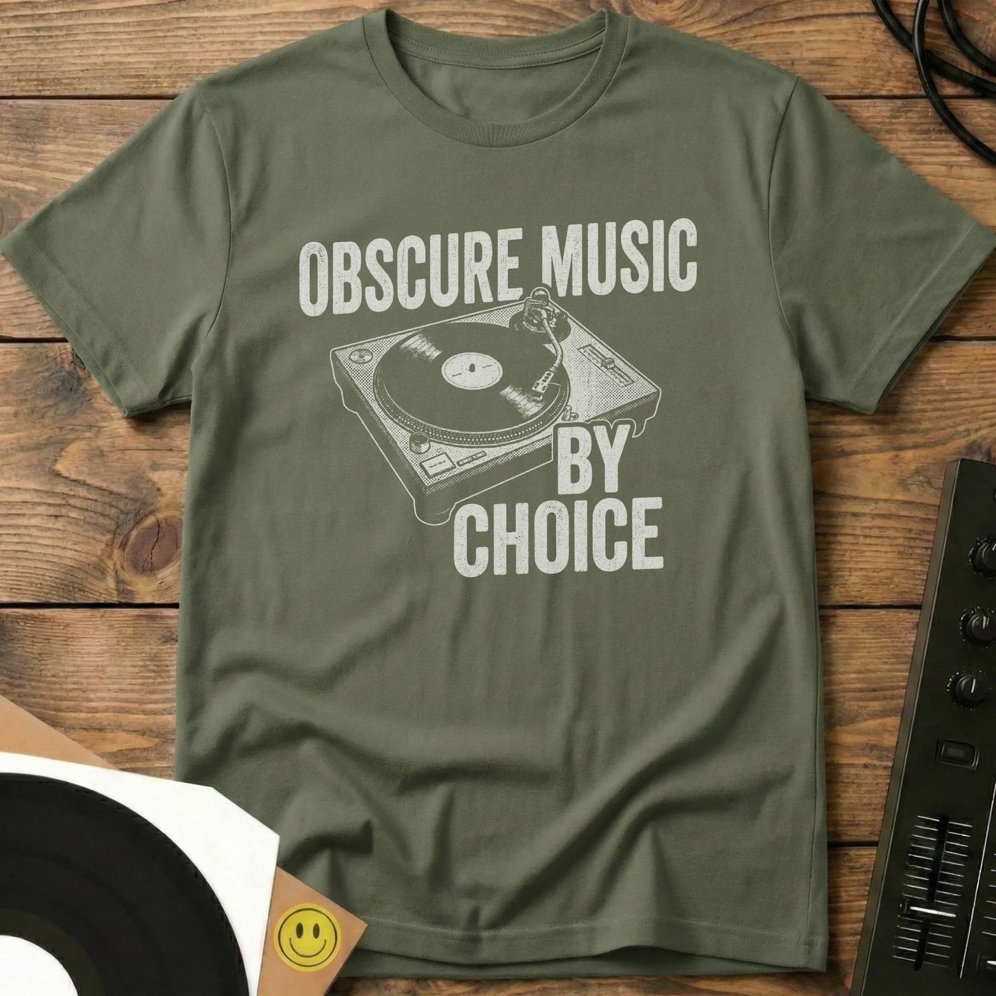 Obscure Music T-Shirt Military Green / S Obscure Music T-Shirt