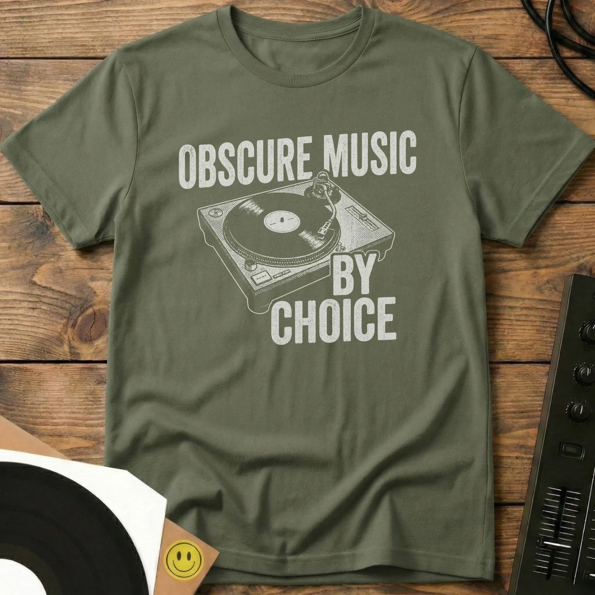 Obscure Music T-Shirt Military Green / S Obscure Music T-Shirt