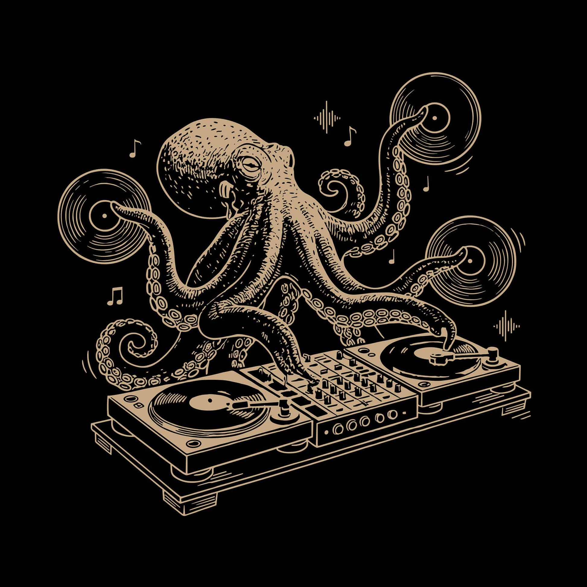 Octopus DJ T-Shirt Octopus DJ T-Shirt