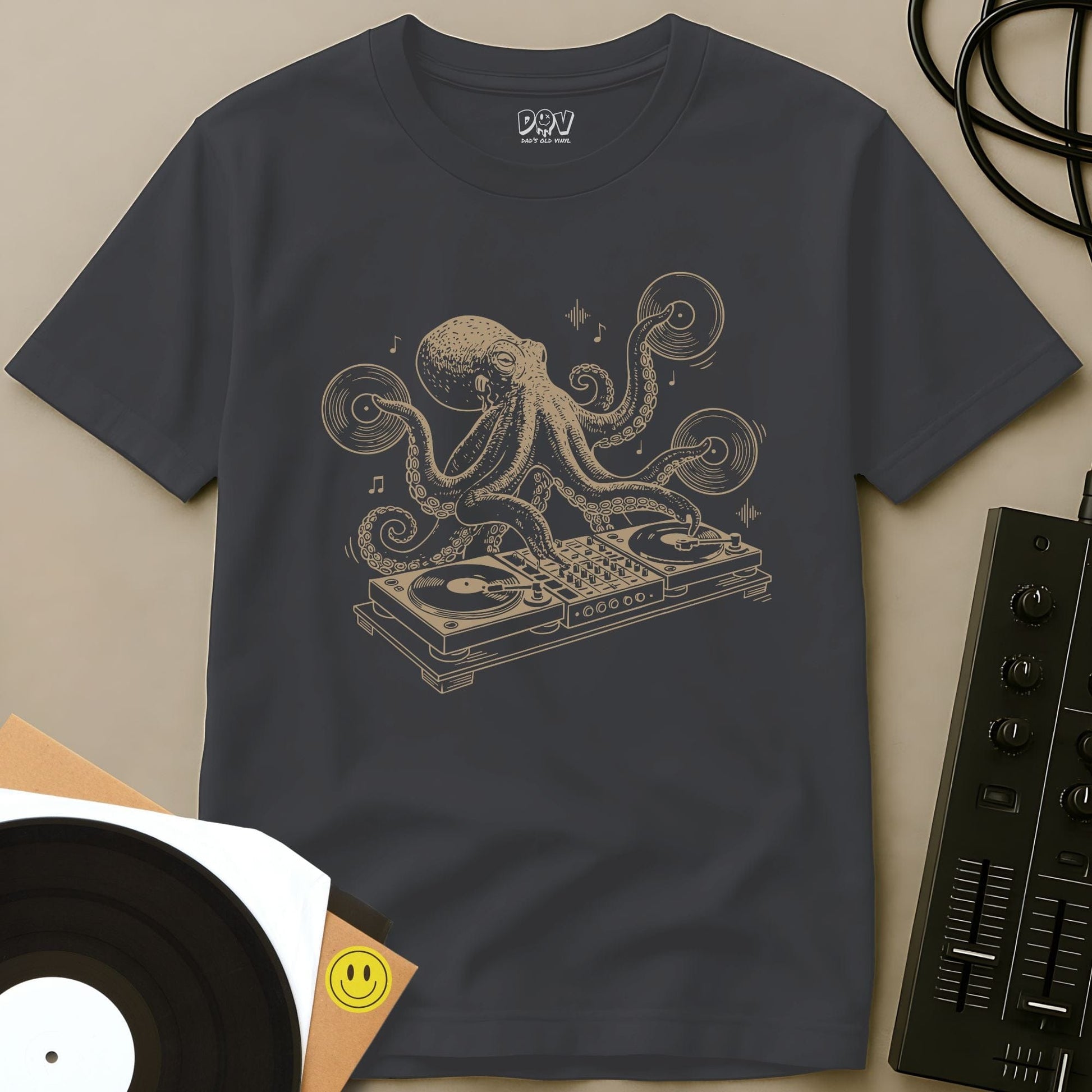 Octopus DJ T-Shirt Charcoal / S Octopus DJ T-Shirt