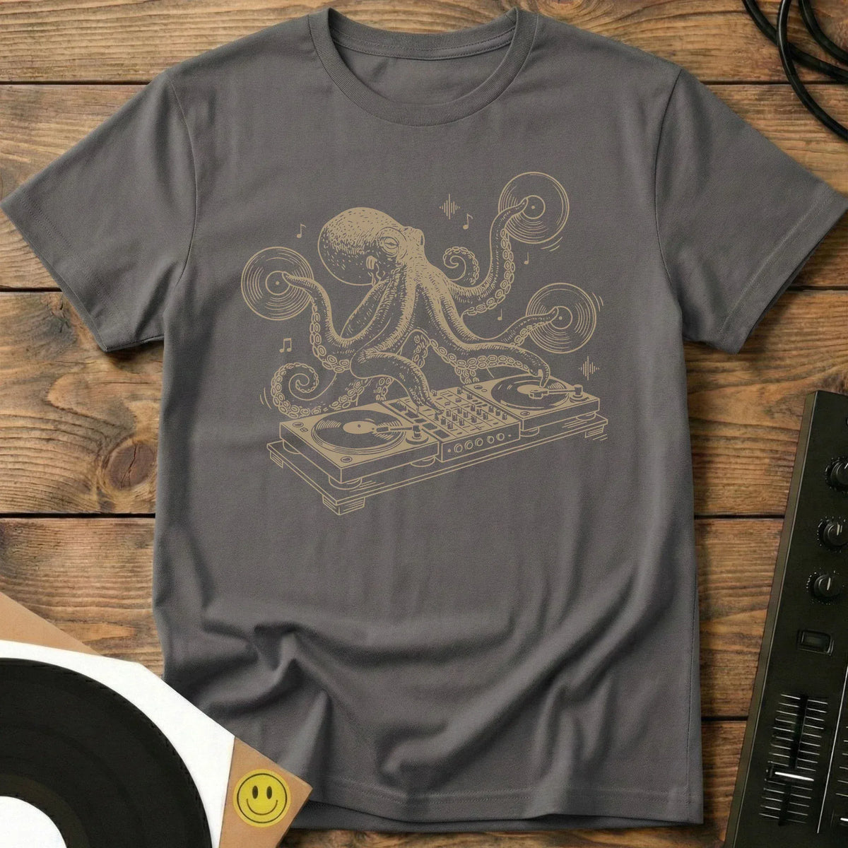 Octopus DJ T-Shirt Charcoal / S Octopus DJ T-Shirt