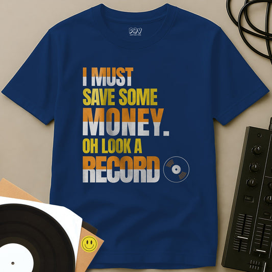 Oh Look A Record T-Shirt Royal / S Oh Look A Record T-Shirt