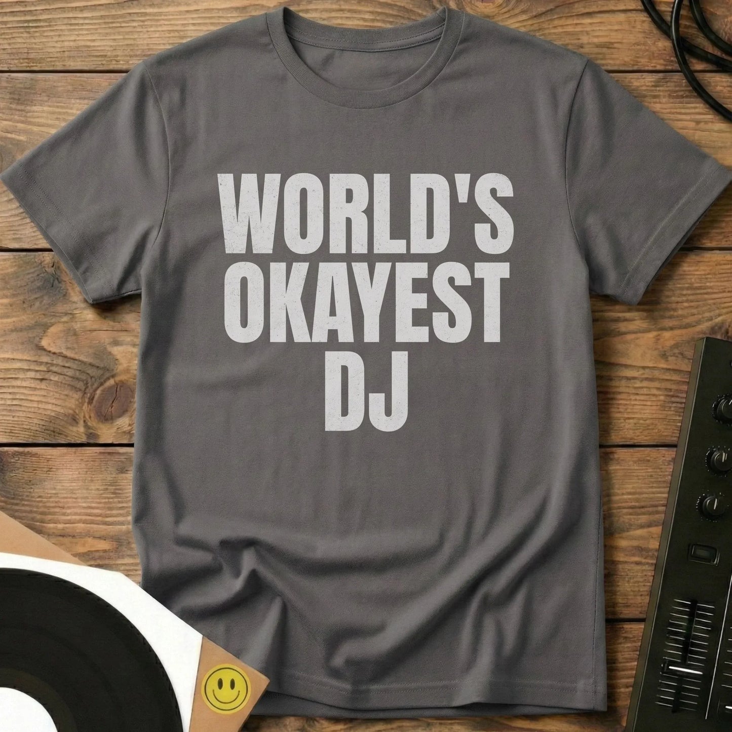 Okayest DJ T-Shirt Charcoal / S Okayest DJ T-Shirt