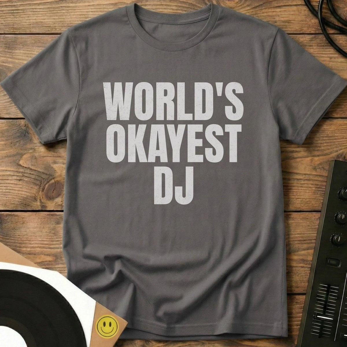 Okayest DJ T-Shirt Charcoal / S Okayest DJ T-Shirt