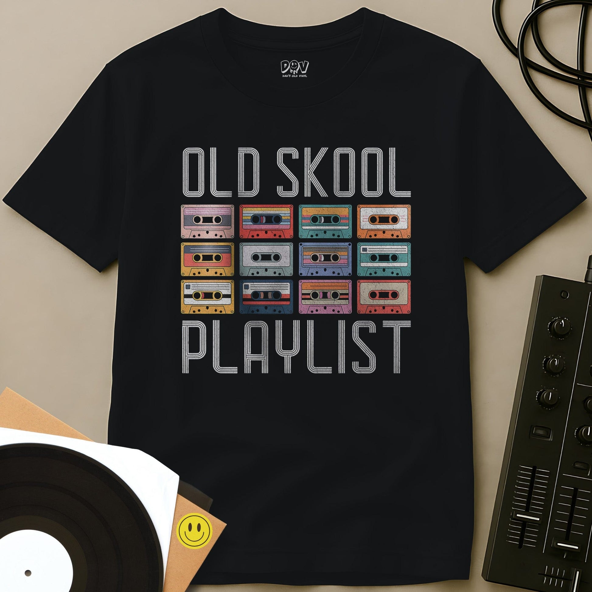 Old Skool Playlist T-Shirt Black / S Old Skool Playlist T-Shirt