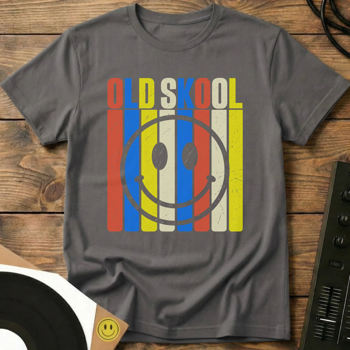 Old Skool Stripes T-Shirt Charcoal / S Old Skool Stripes T-Shirt