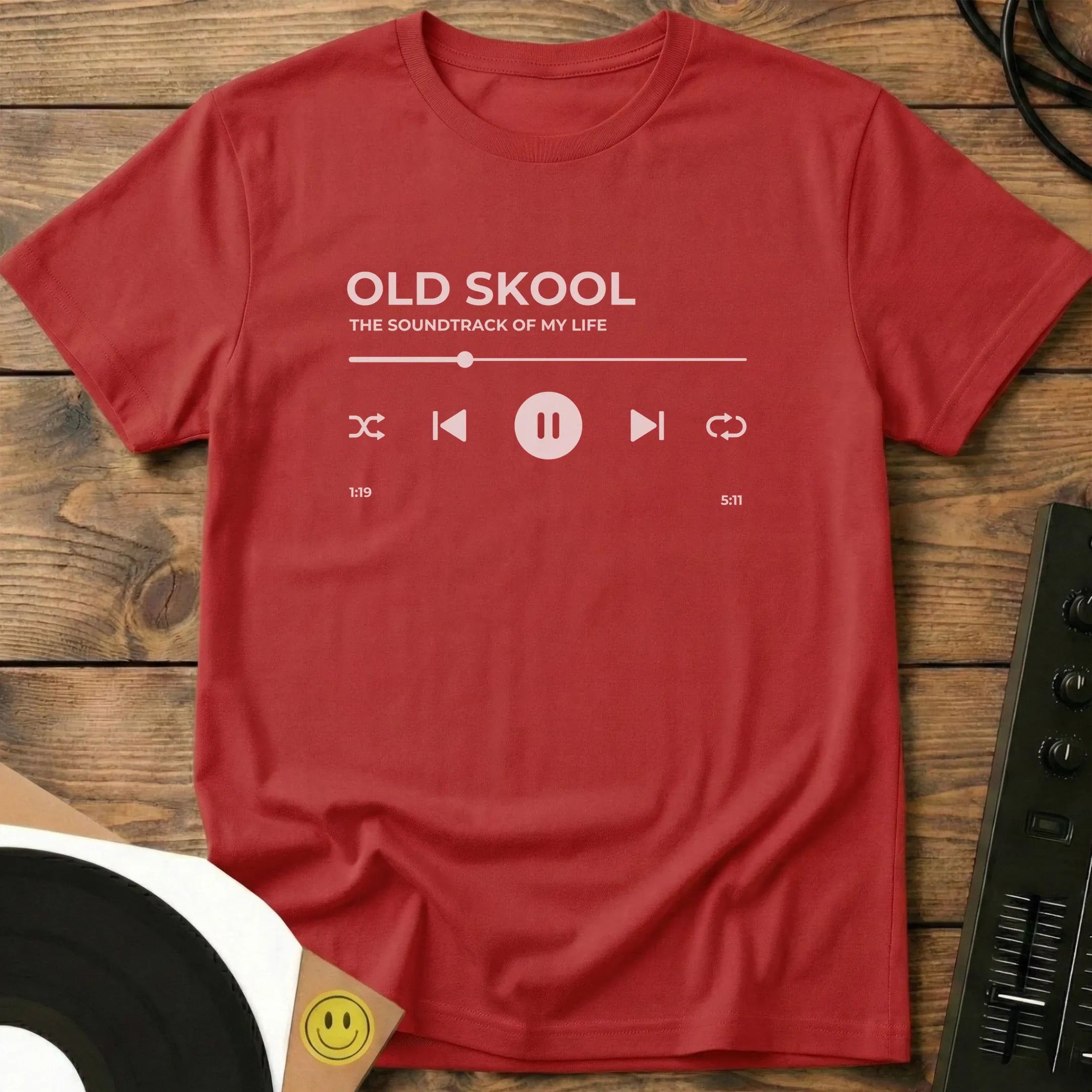 Old Skool - The Soundtrack of My Life T-Shirt Red / S Old Skool - The Soundtrack of My Life T-Shirt